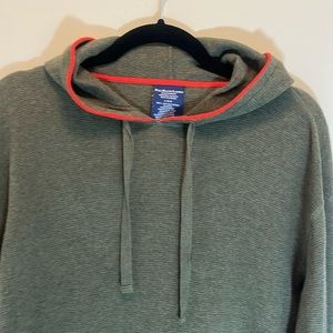 POLO by Ralph Lauren Army Green Hoodie / Sleepwear with Orange Pony Size Large